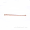 Brass 925 Silver Link Chain Bracelet for Women